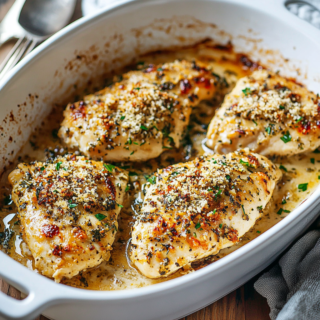 Garlic Parmesan Chicken Bake