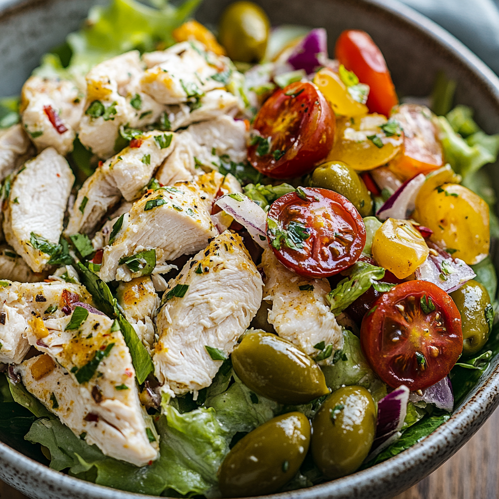 High Protein Pepperoncini Chicken Salad Recipe